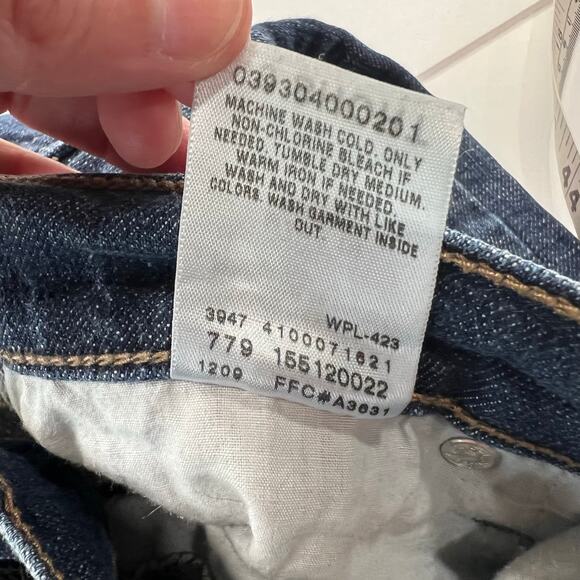 Levi's Women's Perfectly Slimming 512 Bootcut Blue Jeans Button Pockets size 10S - Picture 5 of 10